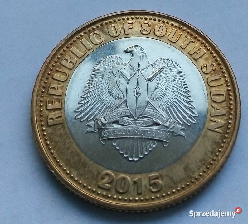 SUDAN POŁUDNIOWY1 FUNT2015 rTARCZA Numizmatyka mazowieckie Legionowo sprzedam