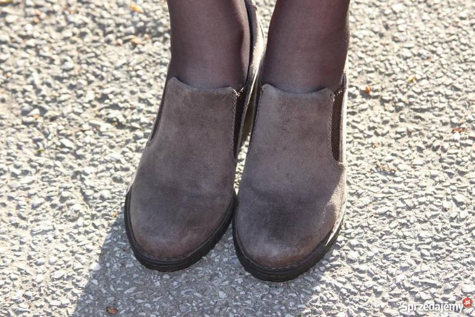 Oryginalne Botki Born Shoes praktycznie nowe 38 skóra