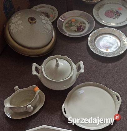 Patera okrągła Krautheim Bavaria kolor ecru Porcelana i szkło Gdańsk