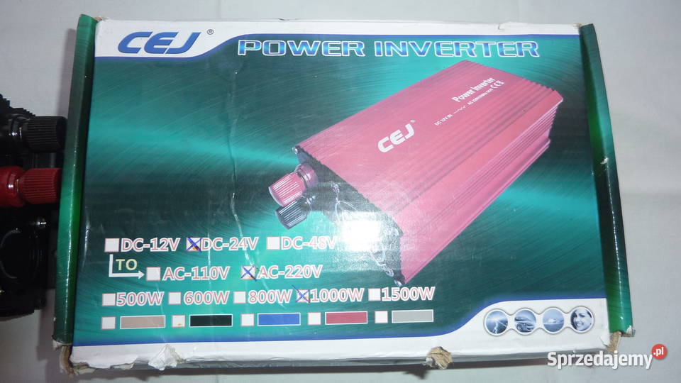 Przetwornica napięcia CEJ1000P z 24 Volt na 230 Łódź
