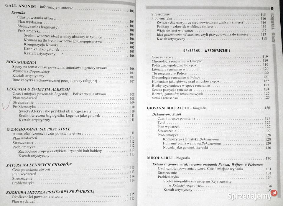 Opracowania 1 Antyk śedniowiecze renesans Dorota Rok wydania 1999 Chełm