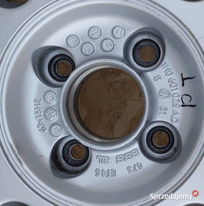 4X FELGI BBS VW GOLF III VENTO 4X100 R15 6J ET45 Mielęcin