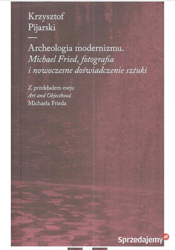 Archeologia modernizmu Michael Fried fotografia sztuka, kultura i etnologia Łódź