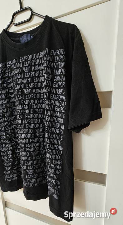 Armani bluzka EA7 L czarna Exchange t shirt Armani Moda i Styl Konstancin-Jeziorna