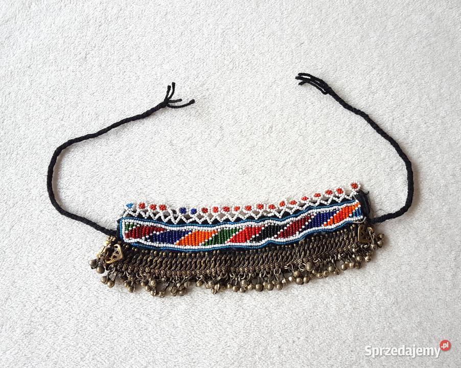 Naszyjnik choker koraliki dzwonki boho bohemian zachodniopomorskie Szczecin