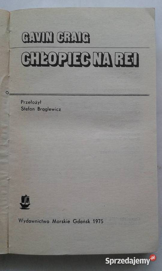 Chłopiec na rei Gawin Craig Gdynia