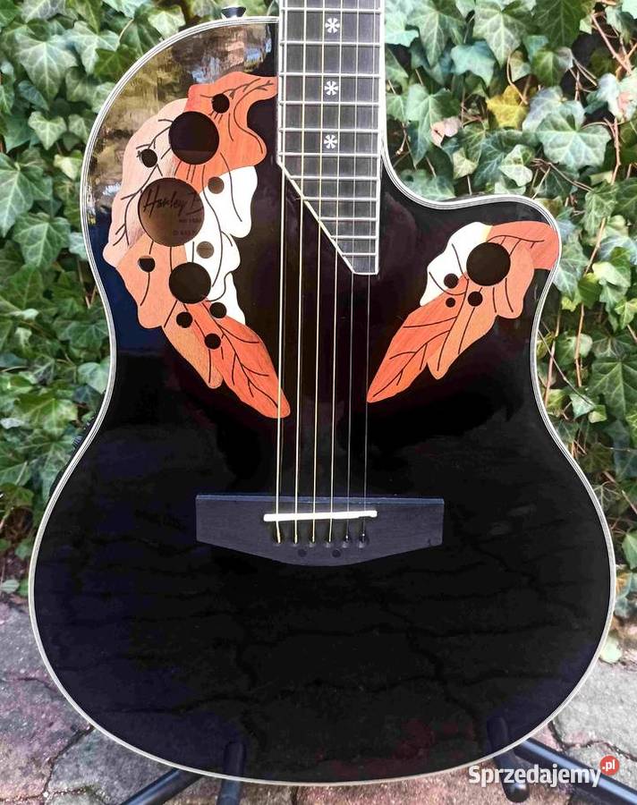 Nowa gitara elektro akustyczna HBO850BK cutaway łódzkie Tuszyn
