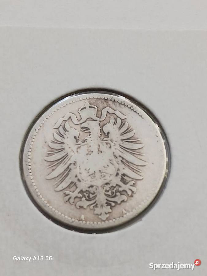 1 Marka Prusy 1876 r 2 mennica A Numizmatyka Konin