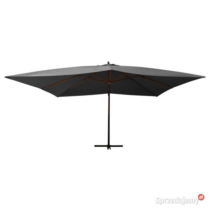 Wiszący parasol z drewnianym słupkiem 400x300 mazowieckie Warszawa