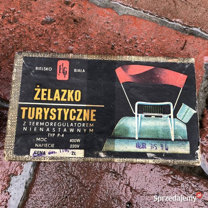 Żelazko turystyczne stare typ p4 z