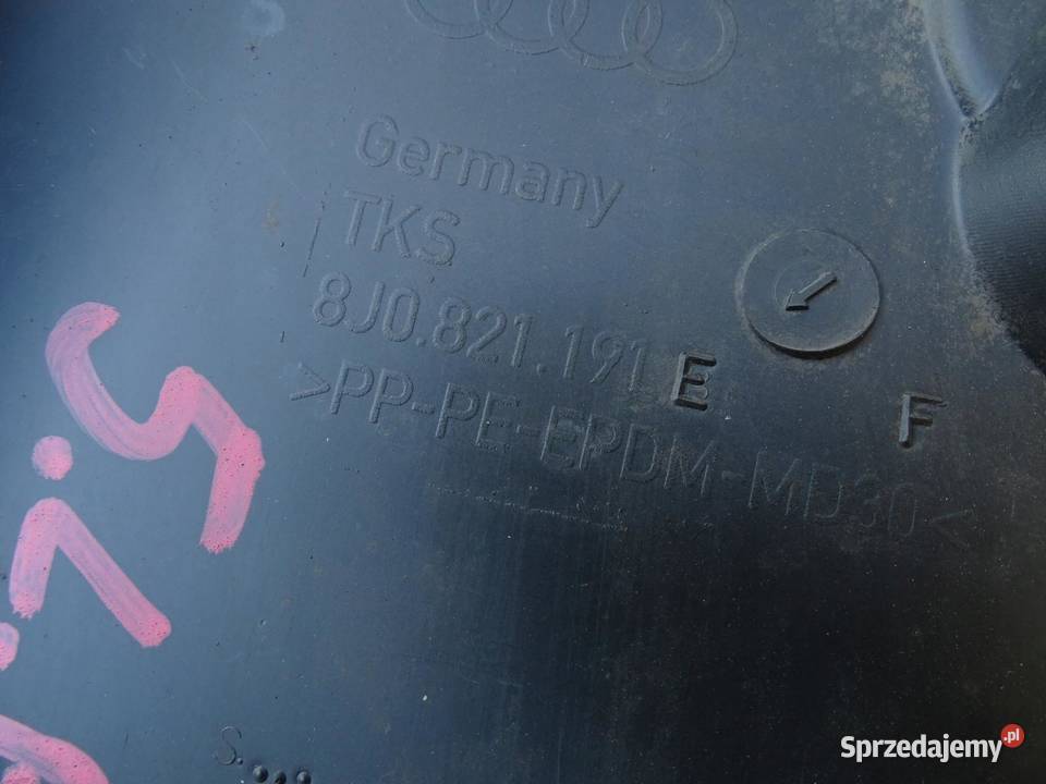 NADKOLE LEWE LEWY PRZÓD PRZEDNIE AUDI TT 8J