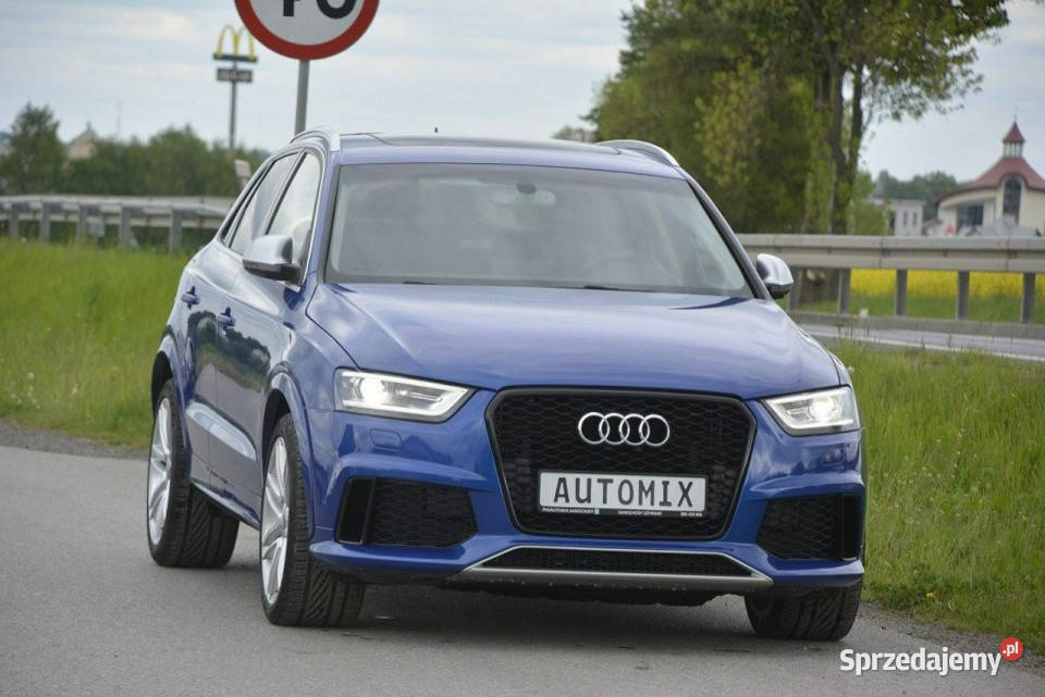 Audi RS Q3 25 TFSI Quattro Nawi panorama led 4x4 niebieski Sędziszów Małopolski