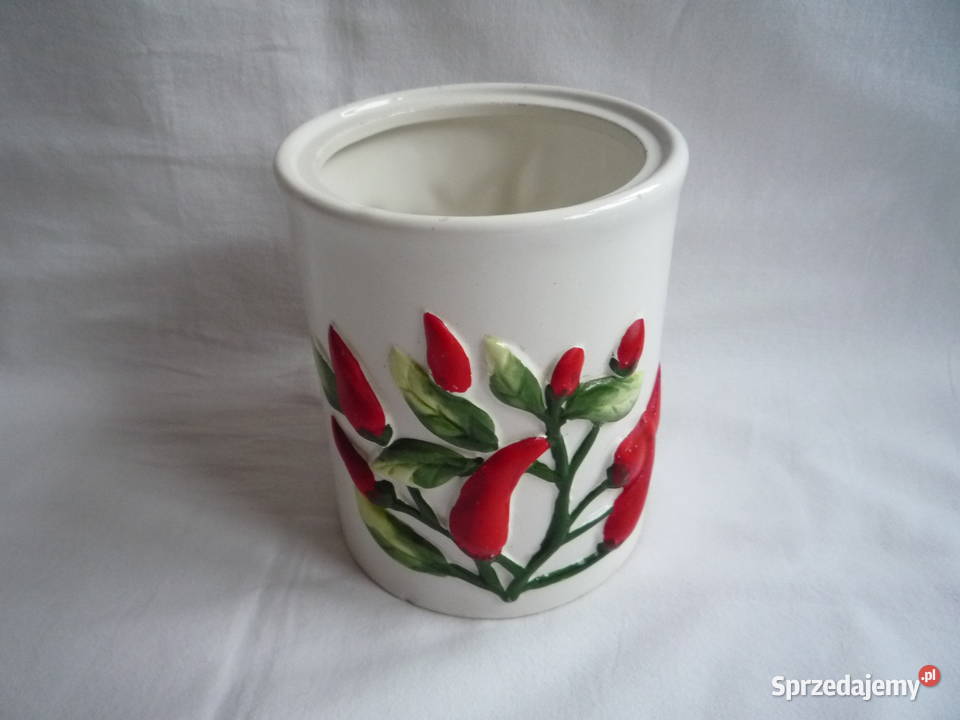 Pojemnik ceramiczny Papryczka chili oliwka Szczecin sprzedam