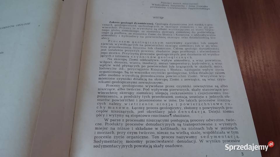 Geologia dynamiczna Marian Książkiewicz wyd 5 Gdańsk