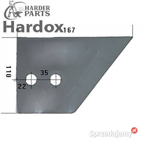 Lemiesz przedpłużka HARDOX FR2P części do pługa Suwałki