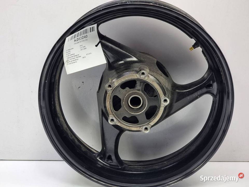 FELGA MOTOCYKL SUZUKI GSR 600 osobowe Pozostałe sprzedam