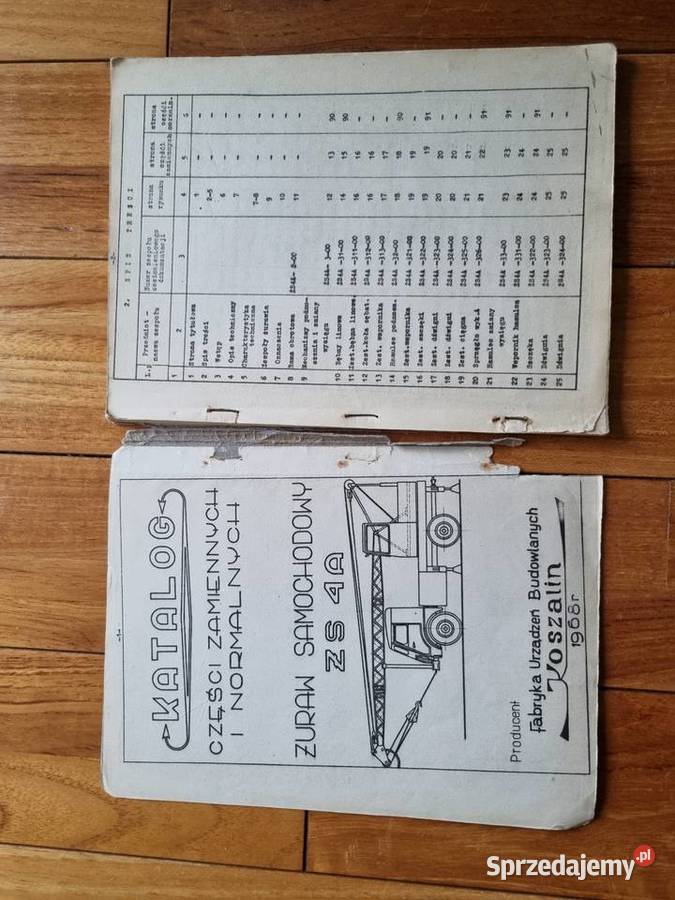 Katalog części zamiennych i norm żurawia sam