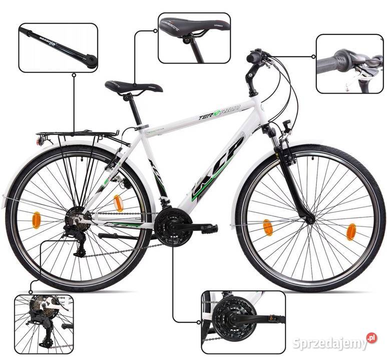 Rower Męski Trekkingowy 28 SHIMANO Światła Trekkingowe Gorlice