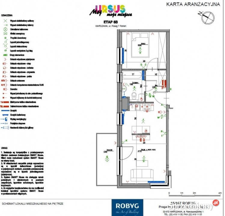 Wynajmę mieszkanie 2 pok Warszawa Ursus Herbu