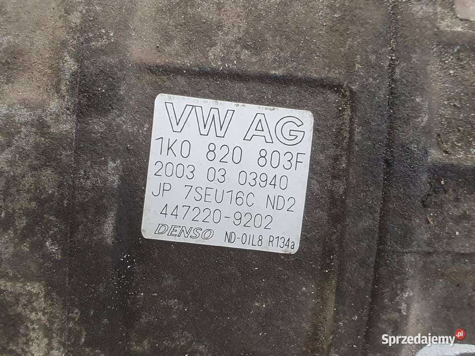 SPRĘŻARKA KLIMATYZACJI VW Golf V 16 FSI Części samochodowe Chełm