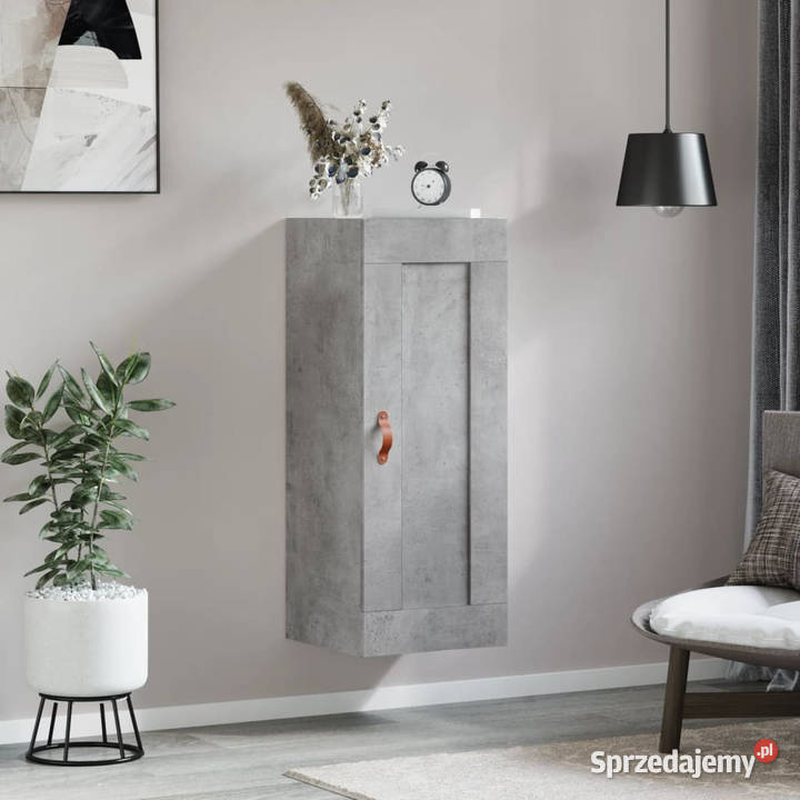 Szafka wisząca szarość betonu 345x34x90 WM830480 Warszawa