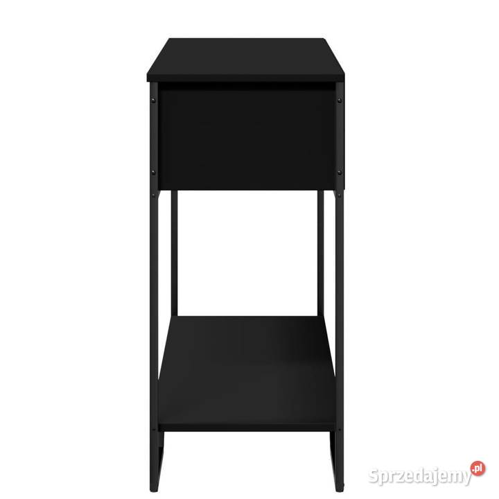 Stolik konsolowy czarny 100x35x745 WM848529 Warszawa