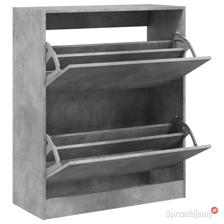 Szafka na buty szarość betonu 80x34x965 WM839969 Warszawa