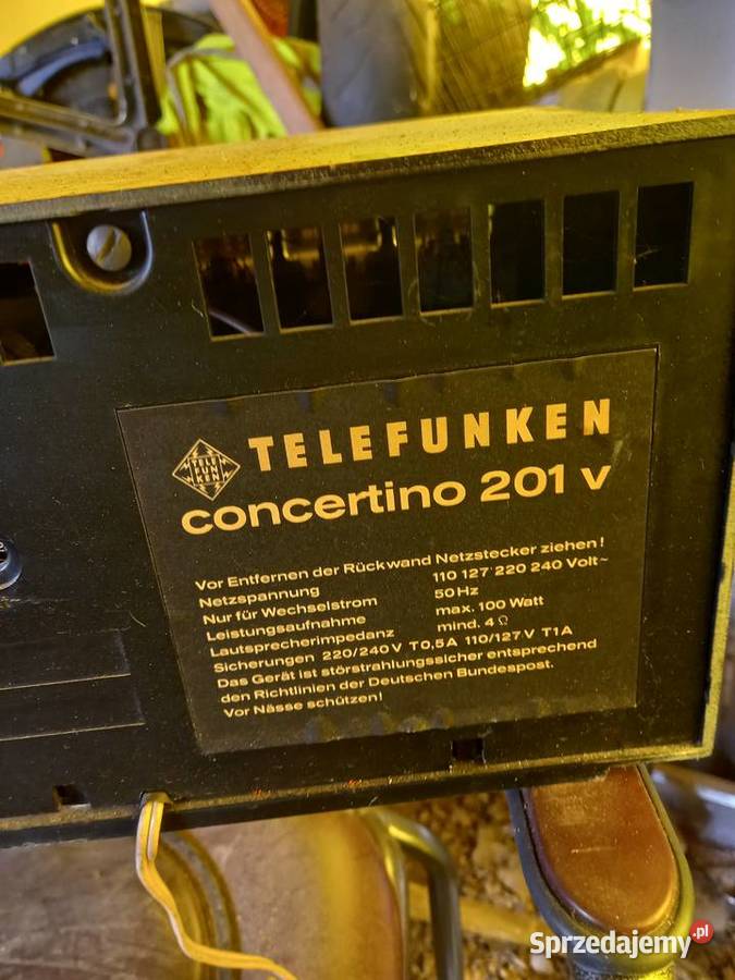 Radio telefunken concertino hifi 201 Radioodtwarzacze Częstochowa