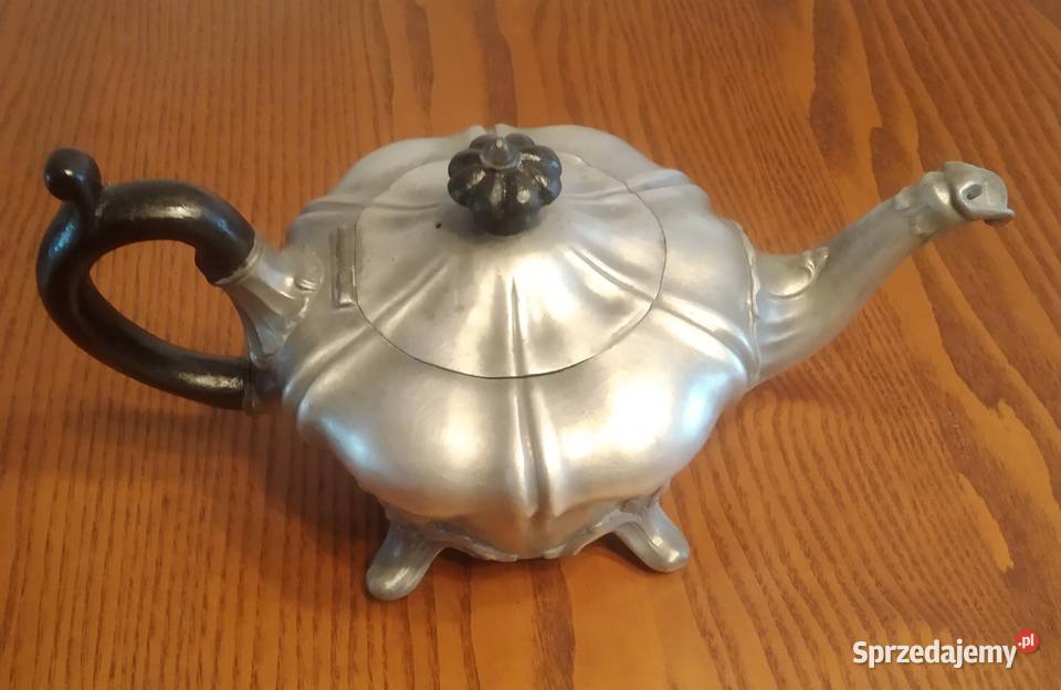 Stary czajniki Tepot Sheffield Pewter Shaw Antyki Czyżew