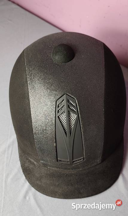 Kask jeździecki z brokatem rozmiar 57 czarny Jasień