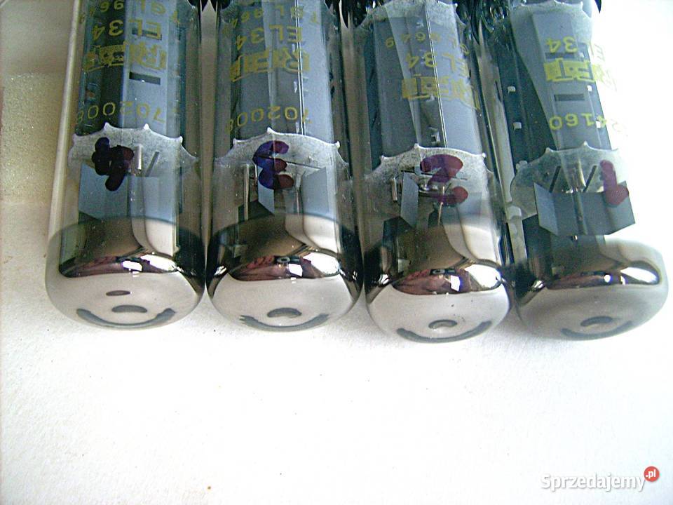 EL34 RFT KWARTET lata 60te SHORT BASE MOCNE