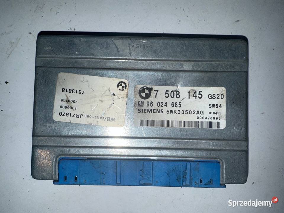 Moduł Sterownik skrzyni BMW X3 E83 X5 E53 osobowe Ostrzeszów