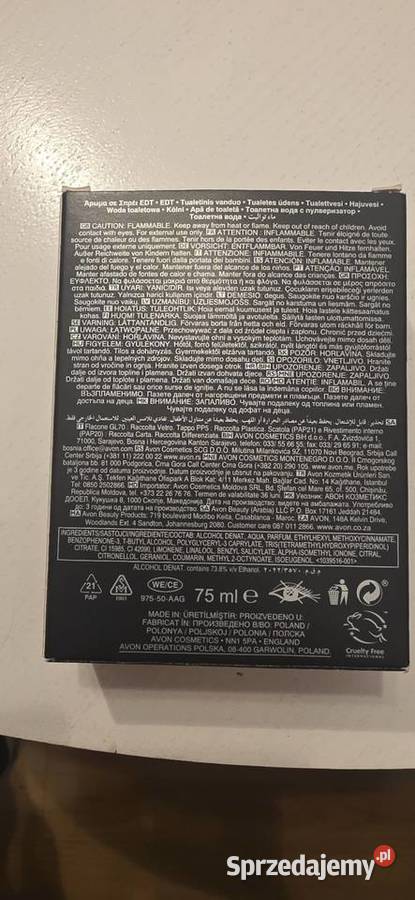 Woda toaletowa Avon musk metropolitano Avon