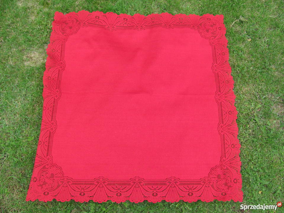 Bordowy bieżnik serweta 92 x 92 małopolskie Kraków