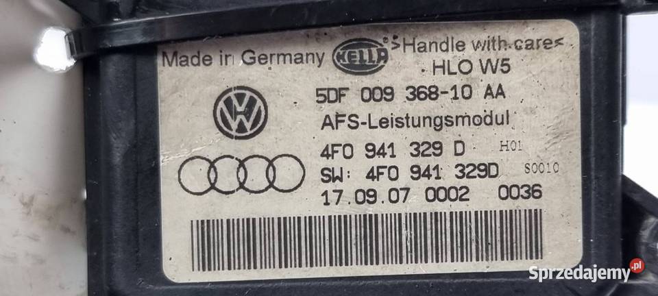 PRZETWORNICA AUDI S8 D3 4F0941329D Pozostałe Lipno sprzedam