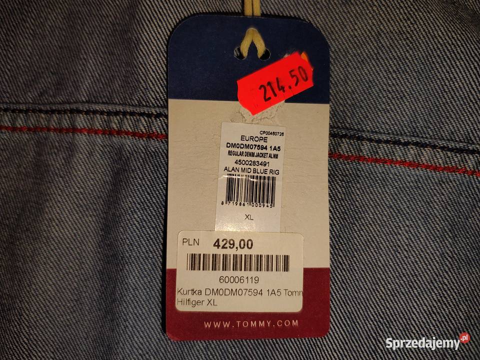 TOMMY JEANS męska kurtka jeansowa katana XL nowa Siedlce