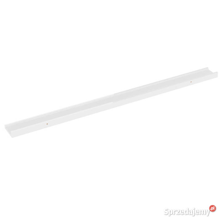 Półki ścienne 2 wysoki połysk białe 115x9x3 mazowieckie Warszawa