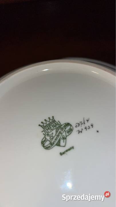 Patera z różą Ilmenau Made in Germany Bogato pomorskie Gdańsk