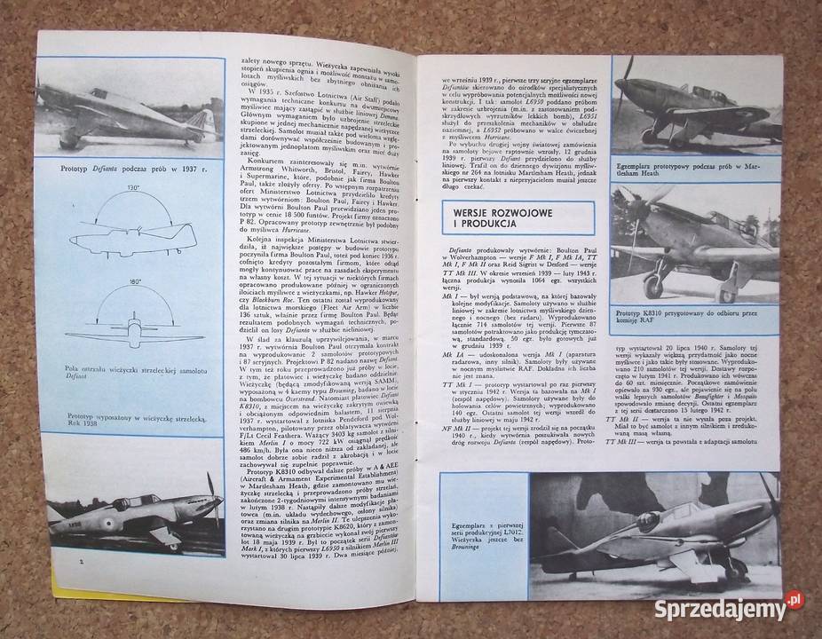 W Bączkowski Samolot myśliwski Defiant Warszawa