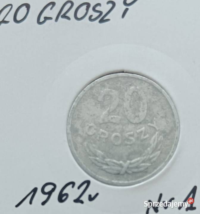 20 Groszy 1962 r PRL 1 Rzadkość Konin sprzedam