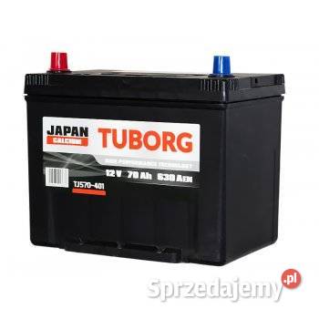 Akumulator Tuborg Japan 12V 70Ah 630A L osobowe wielkopolskie Luboń