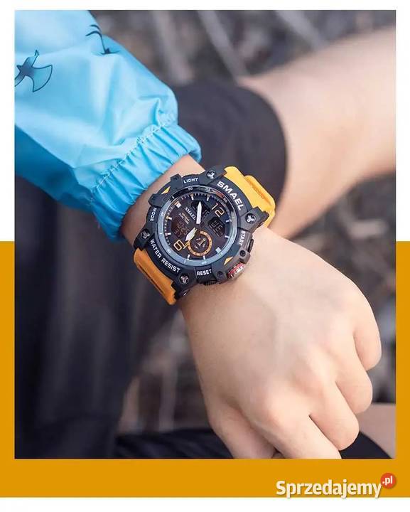 Militarny zegarek Smael sportowy pomarańczowy Gorzów Wielkopolski