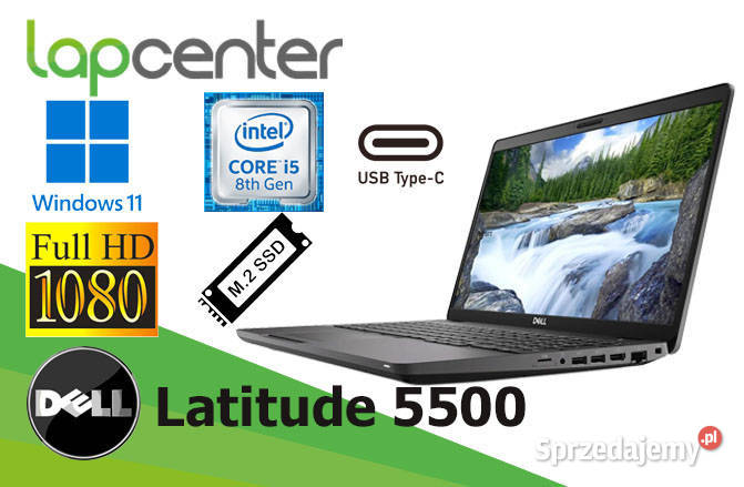 Dell Latitude 5500 I58gen 16GB RAM 512SSD W11P podlaskie Białystok