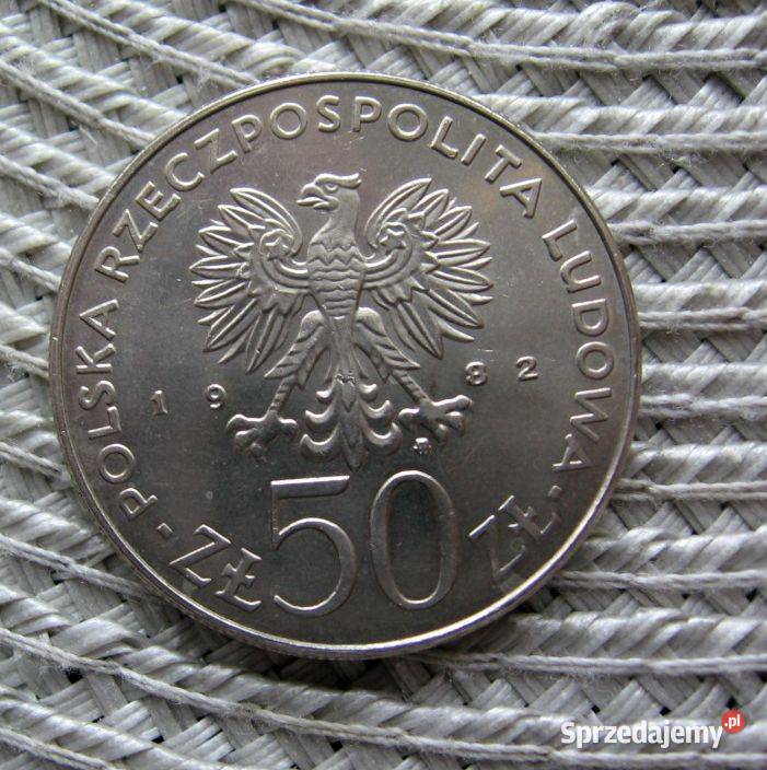 Polska 50 1982r Bolesław III Krzywousty Numizmatyka