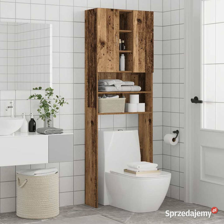 Szafka na pralkę stare drewno 64x255x190 mazowieckie Warszawa