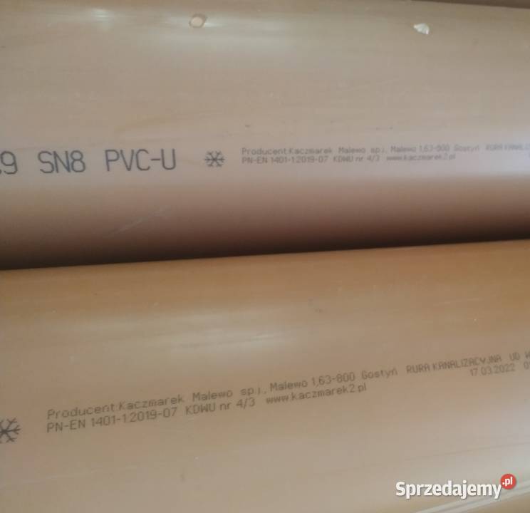 Rura kanalizacyjna PVC 200x59 3m wydłużony podkarpackie Jawornik
