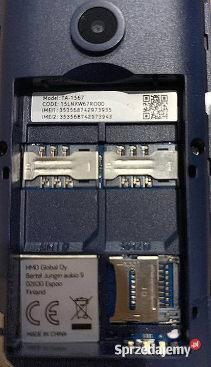 Telefon komórkowy Nokia TA1557 seniora czarny Warszawa