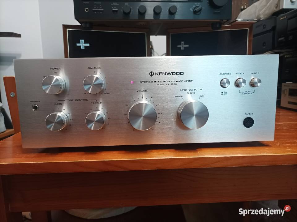Wzmacniacz Kenwood KA1500 srebrny szczotkowane lubelskie Lubartów sprzedam