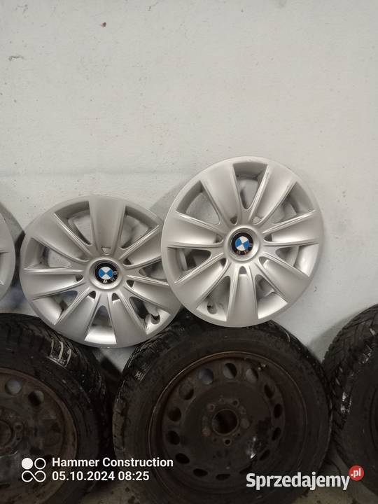 BMW seria E90 zimowe koła z kołpakami Włodzimierzów