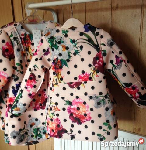 PŁASZCZYK PIANKOWY dziewczynki Rozmiary Nowy Targ